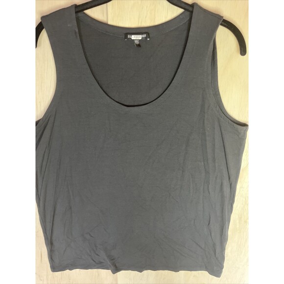 EILEEN FISHER TANK TOP SHIRT SHELL SLEEVELESS JERSEY SIZE LARGE - Picture 2 of 7